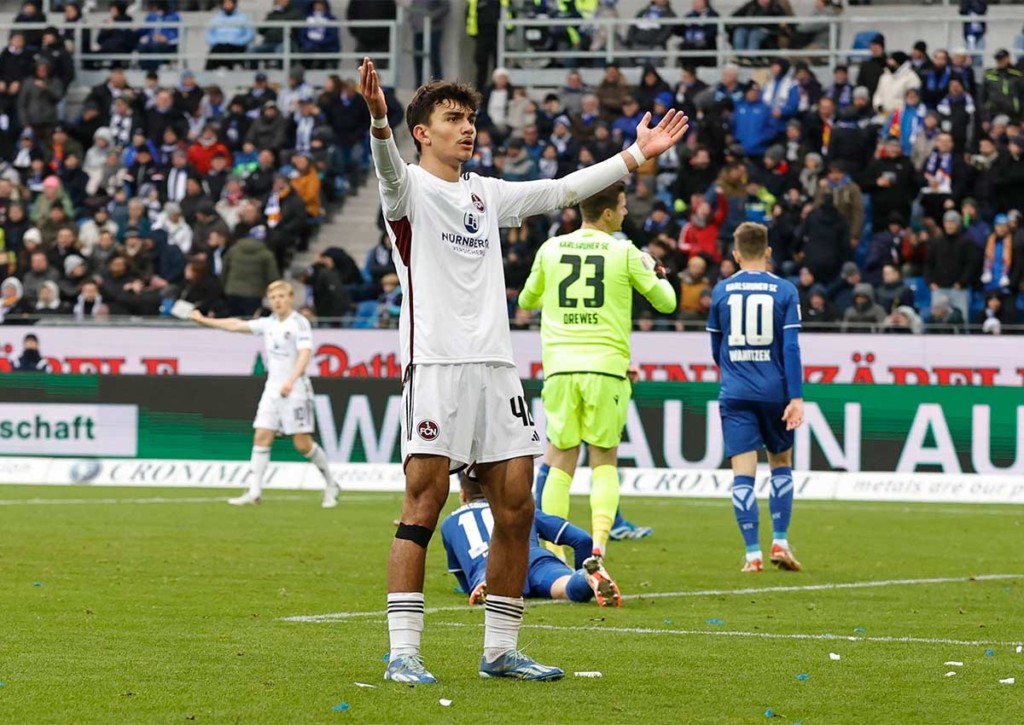 Ist Uzun auch gegen Düsseldorf gefrustet? © IMAGO / Zink, 26.11.2023 Nürnberg Düsseldorf Tipp