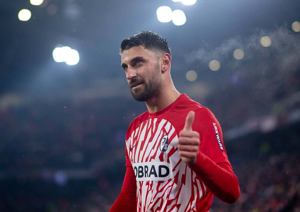 Kann Freiburg (im Bild: Vincenzo Grifo) die Auswärtsaufgabe bei West Ham stemmen? © IMAGO / Eibner, 30.11.2023 West Ham Freiburg Tipp