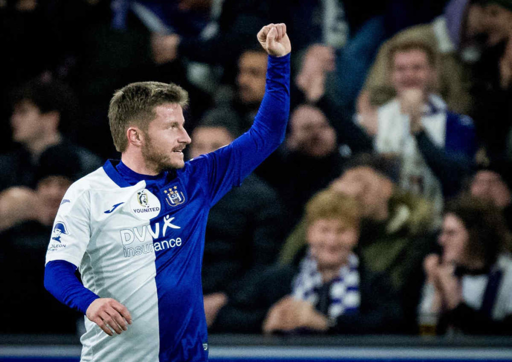 Trägt sich Anders Dreyer im belgischen Pokalduell für Anderlecht bei Union St. Gilloise in die Torschützenliste ein? © IMAGO / Belga, 27.12.2023 Trägt sich Anders Dreyer im belgischen Pokalduell für Anderlecht bei Union St. Gilloise in die Torschützenliste ein?