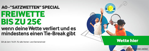 TOP Sinner – Medwedew Quoten - Satzwetten Bonus