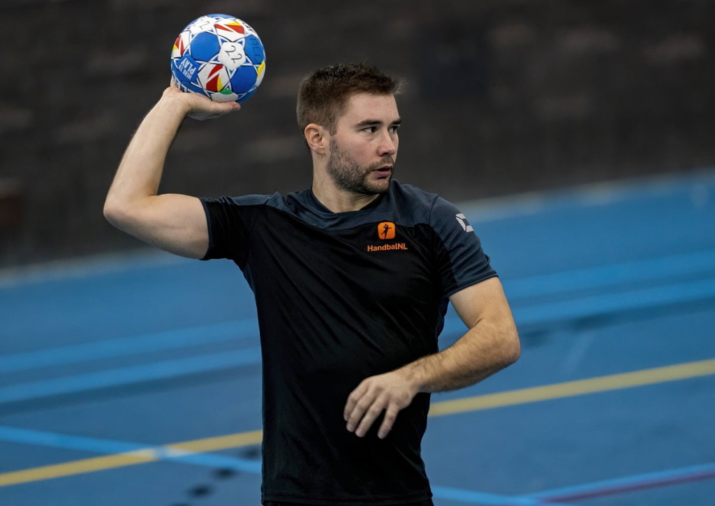 Führt Luc Steins (im Bild) die favorisierte Niederlande bei der Handball EM 2024 gegen Georgien zum sicheren Sieg? © IMAGO / ANP, 02.01.2024 Niederlande Georgien Tipp