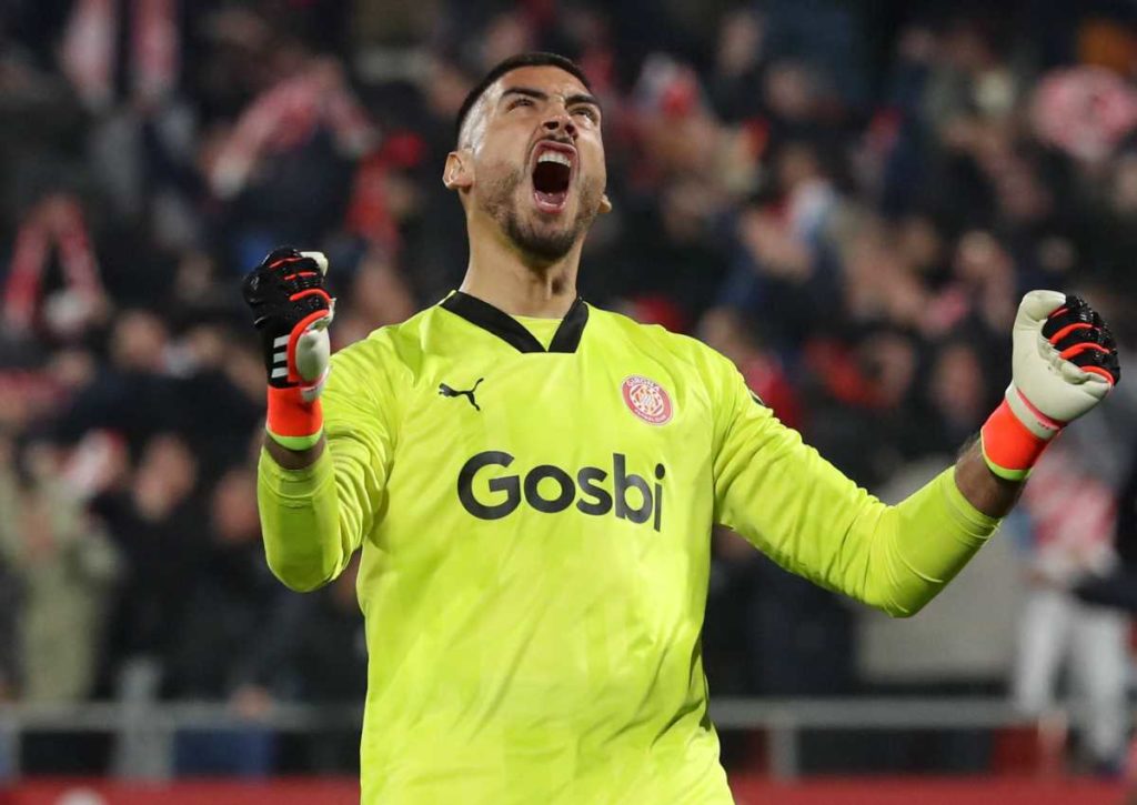 Muss Girona-Keeper Gazzaniga (im Bild) gegen Real Sociedad hinter sich greifen? © IMAGO / NurPhoto, 03.01.2024 Girona Real Sociedad Tipp