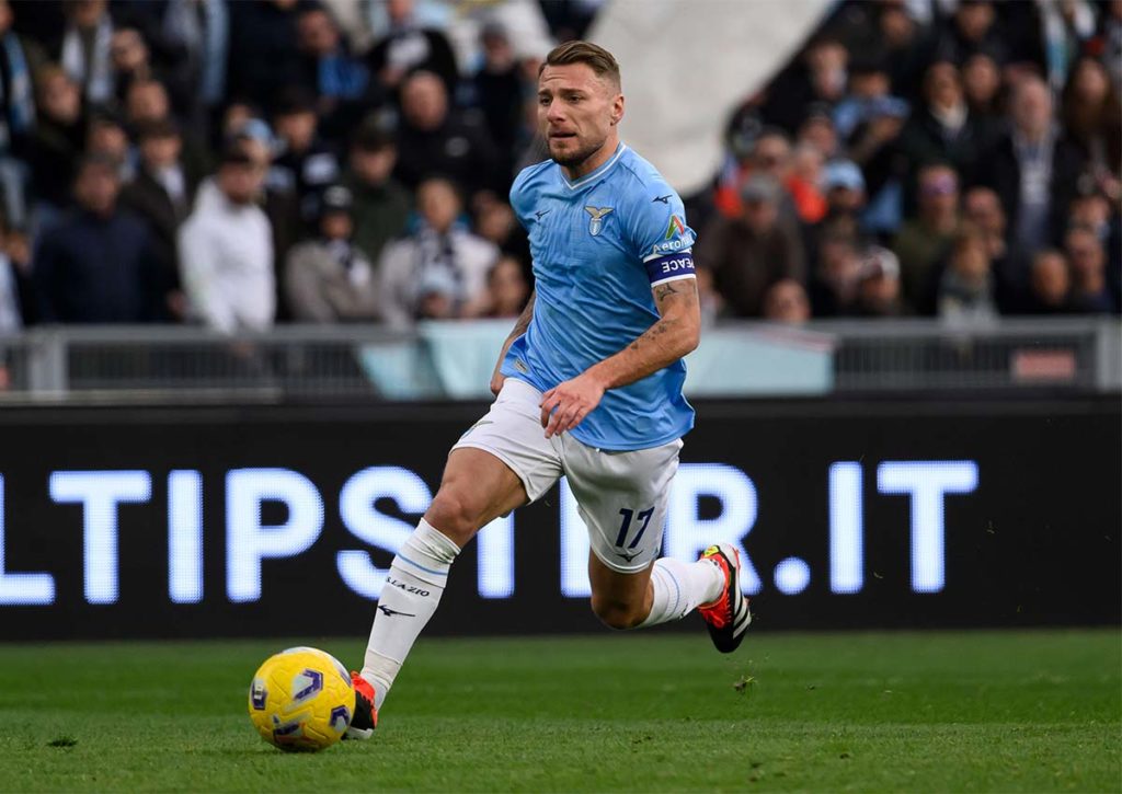 Triumphiert Immobile mit Lazio über schwache Insulaner? © IMAGO / NurPhoto, 14.01.2024 Cagliari Lazio Tipp