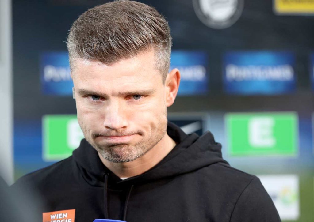 Sportlich läuft beim SK Rapid (im Bild: Trainer Robert Klauß) aktuell alles nach Plan. © GEPA pictures/ Hans Oberlaender, 18.02.2024 Rapid Wien Lustenau Tipp