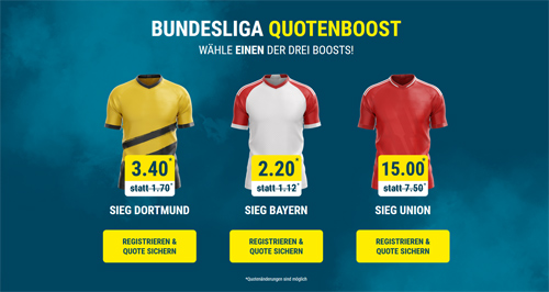 Sportwetten.de mit Bundesliga Quoten Triple Boost
