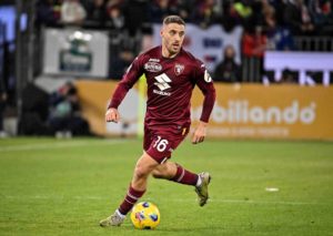 Der Turin FC (im Bild: Vlasic) ist knapper Favorit gegen Lazio Rom. © IMAGO / IPA Sport, 26.01.2024 Turin FC Lazio Rom Tipp