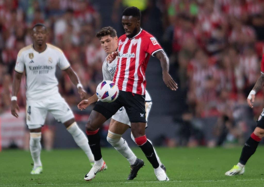 Kann Riesen-Stolperstein Athletic Bilbao (im Bild: Iñaki Williams) auch Titelanwärter Real Madrid ärgern? (© Action Plus Sports Images / Alamy Stock Photo) Real Madrid Athletic Bilbao Tipp