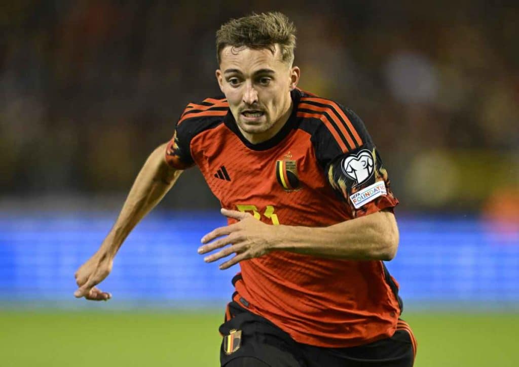 Ist Irland dem Favoriten Belgien (im Bild: Castagne) erneut nicht gewachsen? © IMAGO / Photo News, 19.11.2023 Irland Belgien Tipp