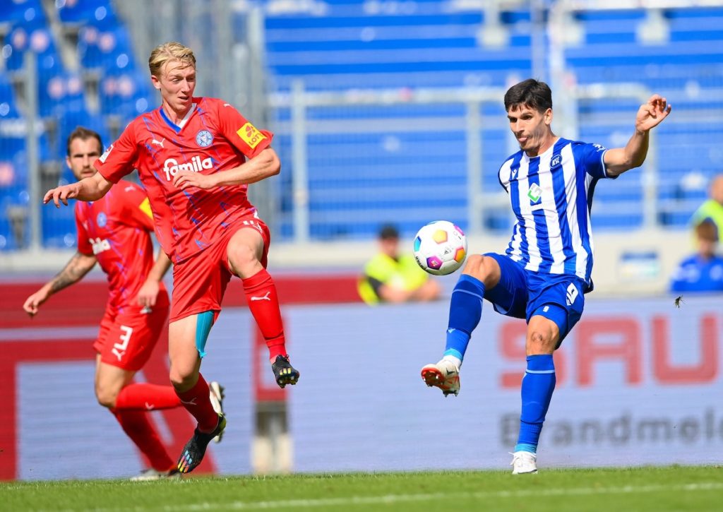 Überrascht der KSC (im Bild: Igor Matanovic) bei Kiel? © IMAGO / Eibner, 30.09.2023 Kiel Karlsruhe Tipp