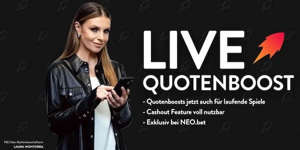 Quotenboost für Live Wetten bei NEObet