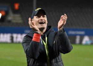 Lässt Royale Union SG (im Bild: Trainer Blessin) auch gegen Fenerbahce die Muskeln spielen?