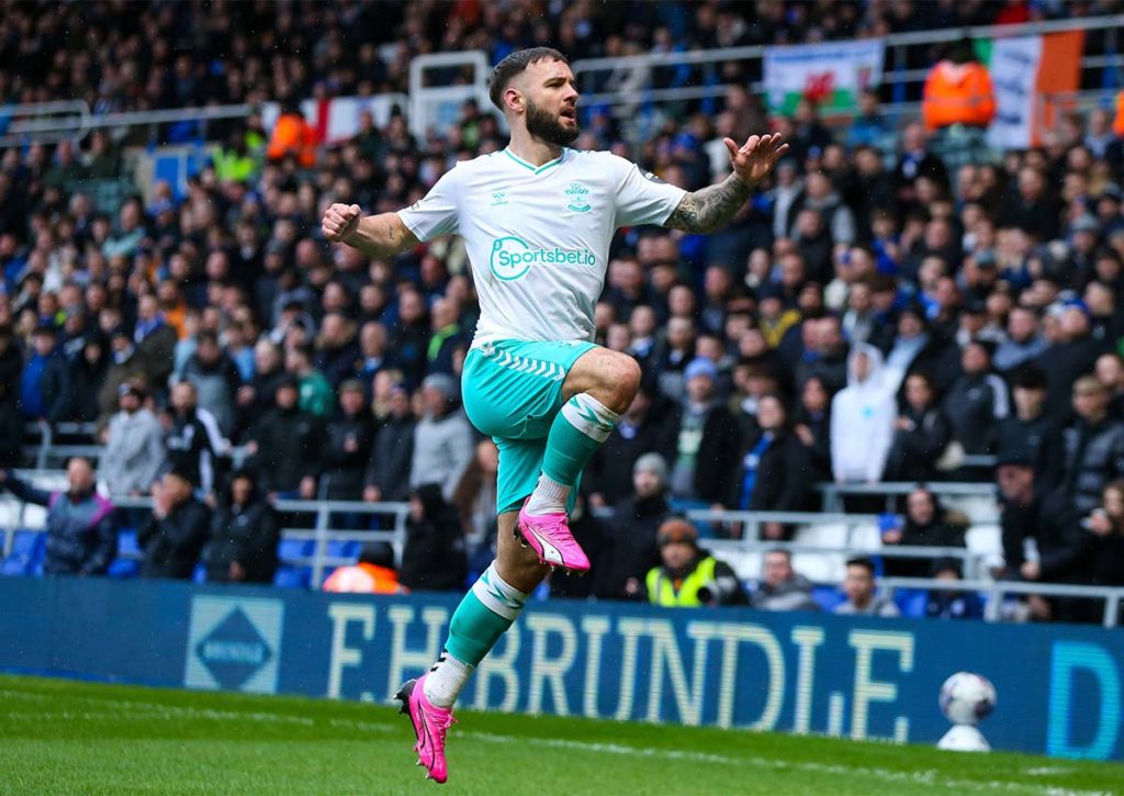 Nächster Torjubel für Southamptons Adam Armstrong? © IMAGO / PA Images, 02.03.2024 Southampton Preston Tipp