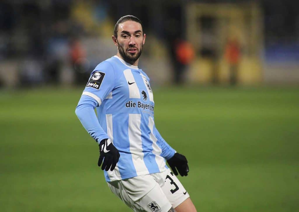 Holt sich 1860 München (im Bild: Marlon Frey) die drei Punkte in Unterhaching? (© dpa picture alliance / Alamy Stock Photo) Unterhaching 1860 München Tipp