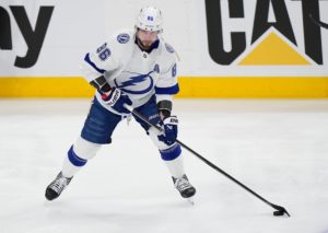 Meldet sich Tampa Bay Lightning (im Bild: Nikita Kucherov) mit einem Sieg im dritten Spiel gegen die Florida Panthers noch einmal zurück? (© Associated Press / Alamy Stock Photo) Tampa Bay Lightning Florida Panthers Tipp