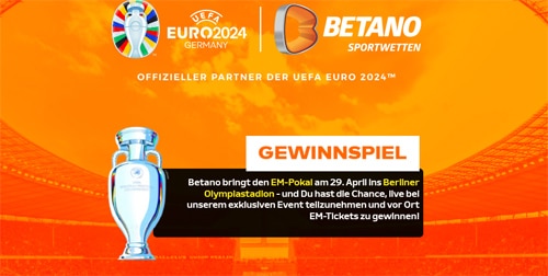 Betano mit exklusivem EM Event