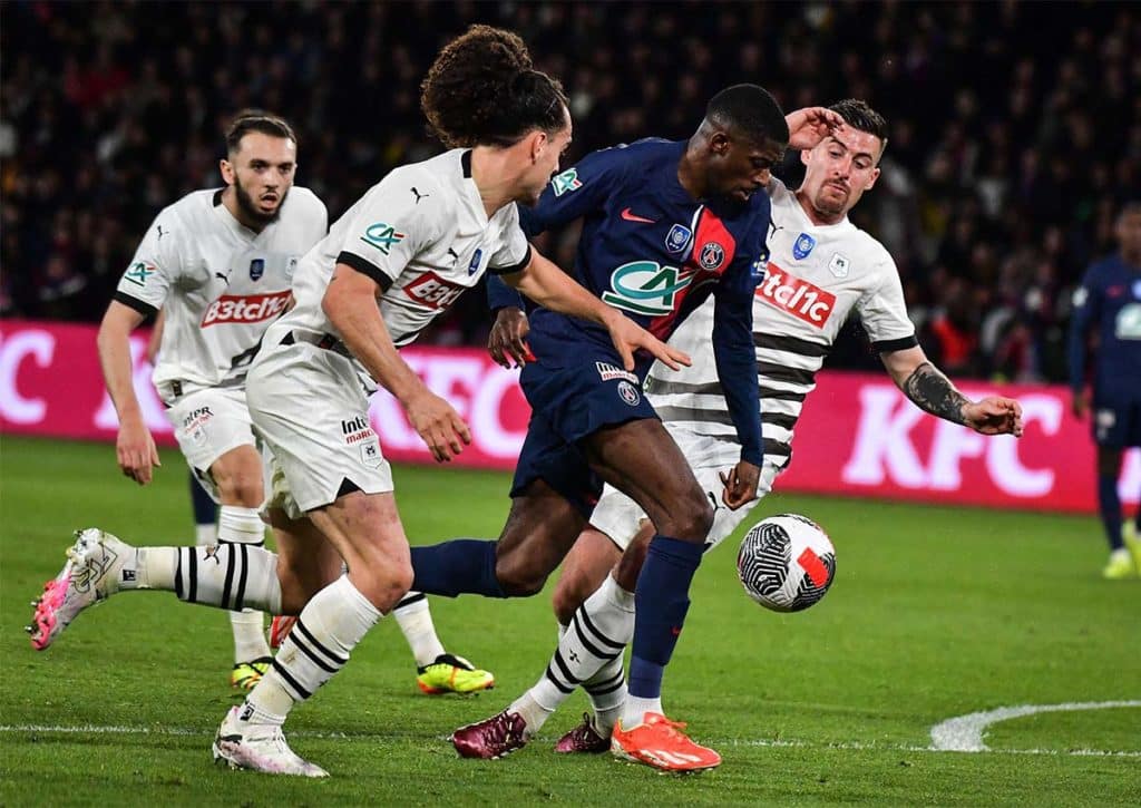 Läuft Dembele dem Schlusslicht davon? (© Abaca Press / Alamy Stock Photo) PSG Clermont Tipp