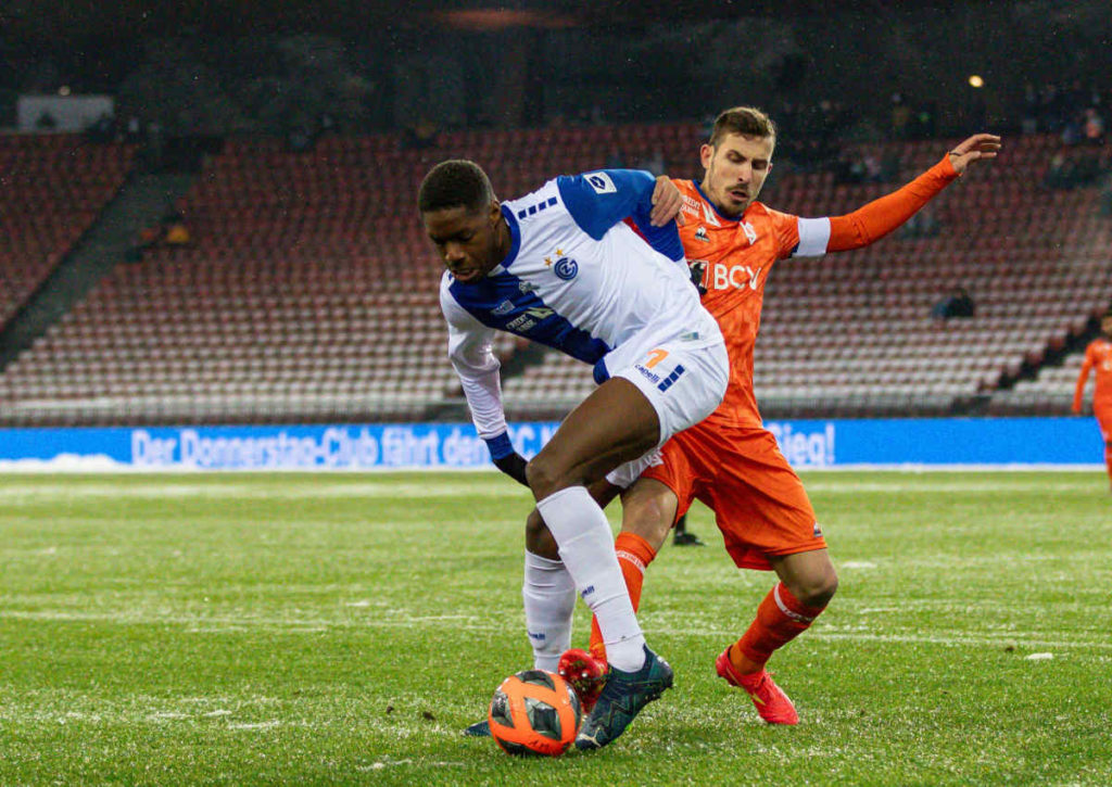 Tanken die Grasshoppers (im Bild: Tsiy Ndenge) gegen Lausanne nochmal Selbstvertrauen für die Barrage?