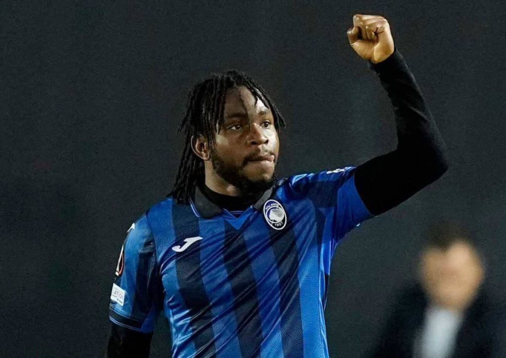 Jubelt Atalanta Bergamo (im Bild: Lookman) gegen die AS Rom? (© AP Photo/Antonio Calanni) Atalanta Bergamo AS Rom Tipp