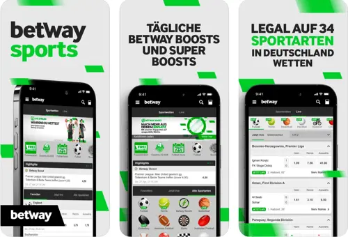 Wettanbieter App von Betway