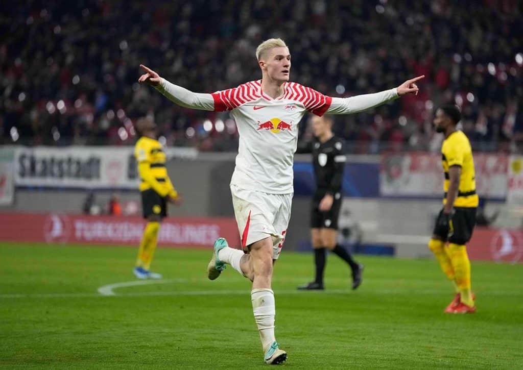 Schießt Sesko auch die Kraichgauer ab? (© Associated Press / Alamy Stock Photo) Hoffenheim RBL Tipp