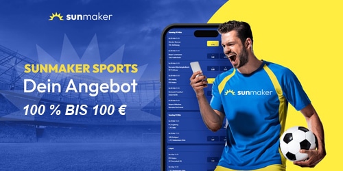 Sunmaker serviert Neukunden 100 % bis 100 € für Premier League Wetten