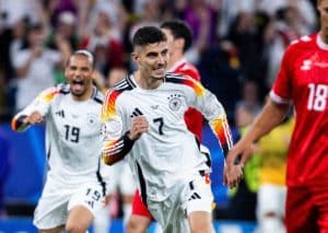 Volle Power im Viertelfinale: Deutschland (im Bild: Kai Havertz) peilt auch gegen Spanien das Weiterkommen an. (© Mika Volkmann / Alamy Stock Photo) Deutschland Spanien Tipp