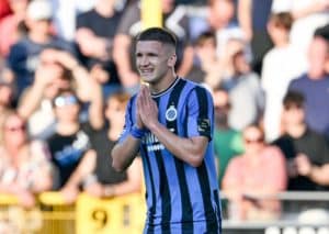 Gewinnt Brügge (im Bild: Tzolis) gegen Mechelen beide Hälften? (© Sipa US/Alamy Live News) Brügge Mechelen Tipp