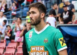 Lässt sich der formstarke SK Rapid (im Bild: Beljo) von Gastgeber BW Linz Zähler abluchsen? (© Konrad Swierad/Alamy Live News) BW Linz SK Rapid Tipp