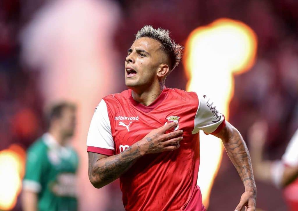 Jubelt Zalazar (Braga) gegen Rapid Wien? (© Atlantico Press/Alamy Live News) Rapid Wien Braga Tipp