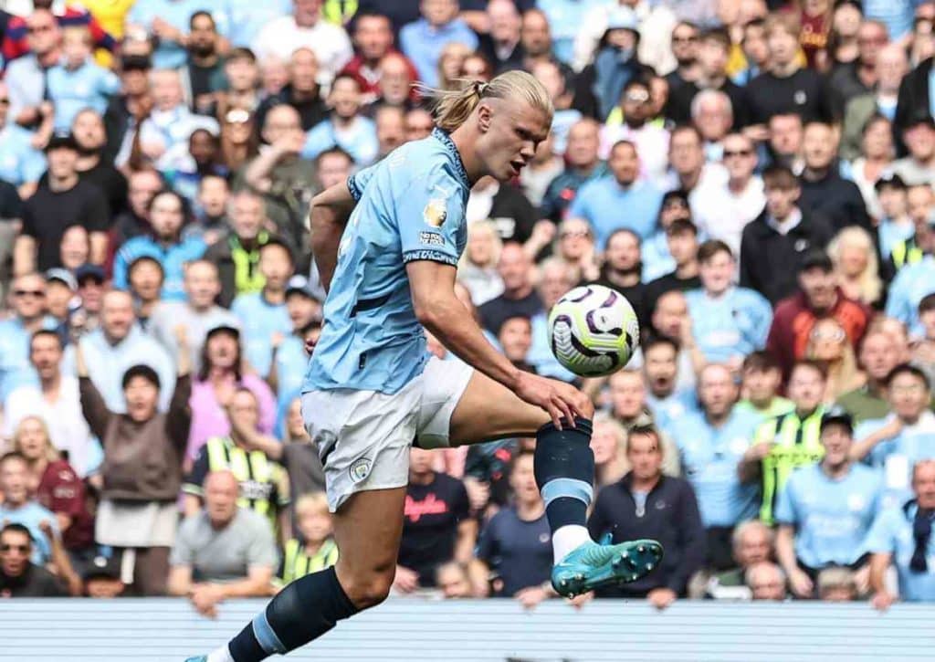 Ist Haaland (Manchester City) gegen den Underdog West Ham nicht zu stoppen? (© News Images LTD / Alamy Stock Photo ) West Ham Manchester City Tipp