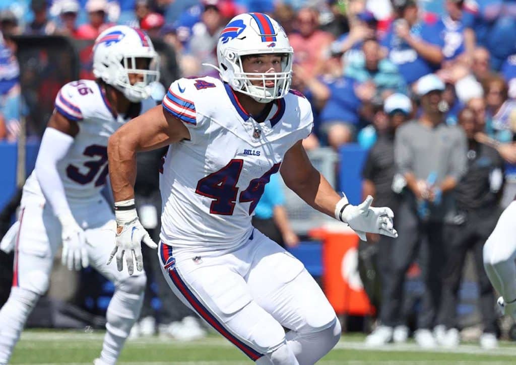 Gewinnen die Buffalo Bills (im Bild: Joe Andersseen) das Auftaktspiel gegen die Arizona Cardinals? (© Associated Press / Alamy Stock Photo) Bills Cardinals Tipp