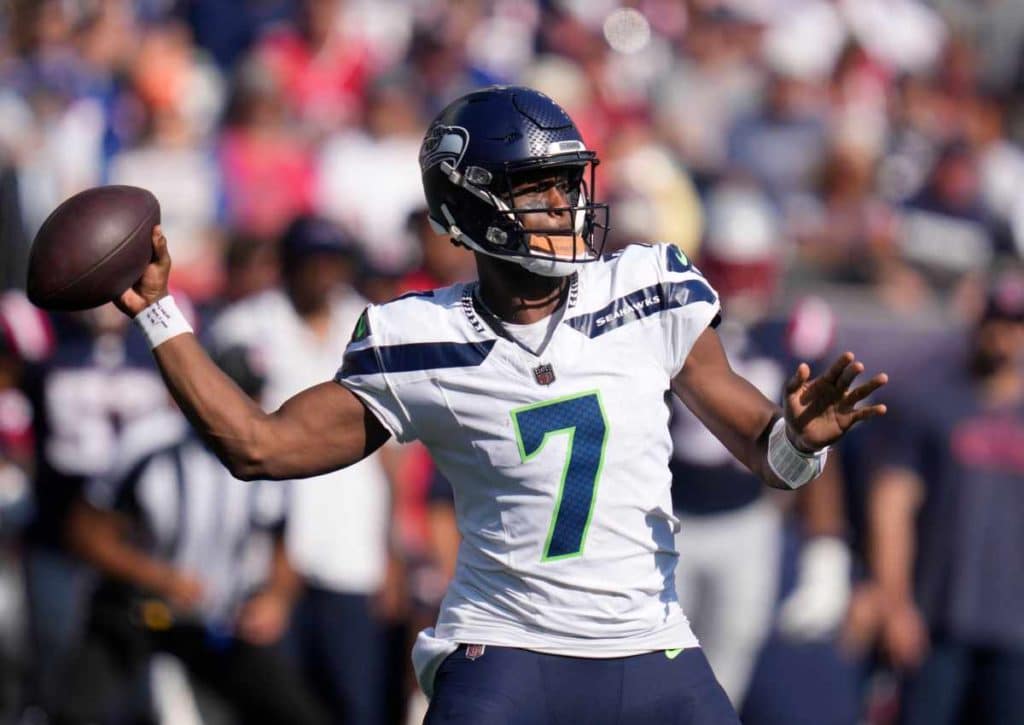 Seattle (im Bild: Smith) ist klarer Favorit gegen Miami. (© Associated Press / Alamy Stock Photo) Seattle Seahawks Miami Dolphins Tipp