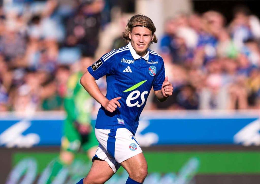 Straßburg (im Bild: Nanasi) will sich am 6. Spieltag in Ligue 1 einen Dreier erkämpfen! (© Sipa US/Alamy Live News) 6. Spieltag Ligue 1 Wett-Tipps