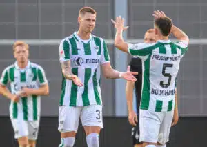 Nehmen die Müsteraner (im Bild: Holmbert Aron Fridjonsson) etwas Zählbares bei Braunschweig mit? (© dpa picture alliance / Alamy Stock Photo) Braunschweig Preußen Münster Tipp