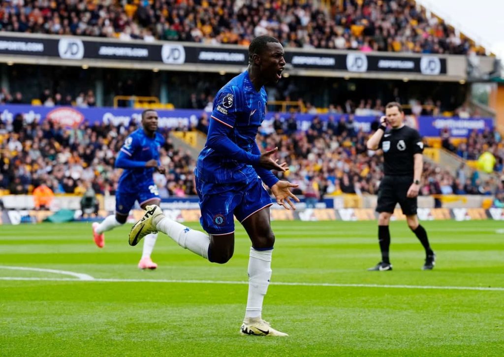 Trägt sich in einem potenziell torreichen Premier-League-Spiel auch Chelseas Nicolas Jackson (im Bild) erneut in die Torschützenliste ein? (© PA Images / Alamy Stock Photo) Manchester United Chelsea Tipp