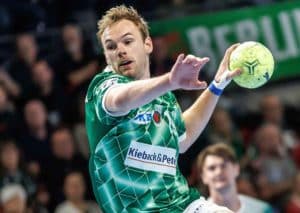 Fahren die Füchse Berlin (im Bild: Gidsel) am 10. Spieltag der Handball Bundesliga einen torreichen Sieg ein? (© dpa picture alliance / Alamy Stock Photo) Handball Bundesliga 10. Spieltag Tipps