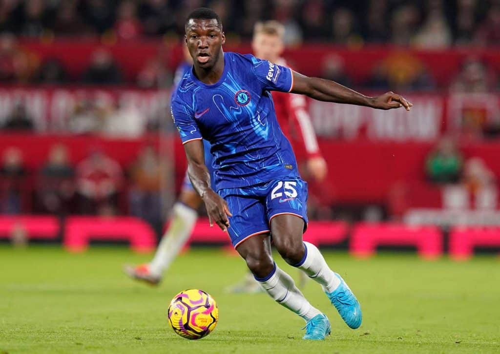 Gewinnt Chelsea (im Bild: Moises Caicedo) bei Leicester und bleibt somit an der Spitze dran? (© Sportimage Ltd / Alamy Stock Photo) Leicester Chelsea Tipp