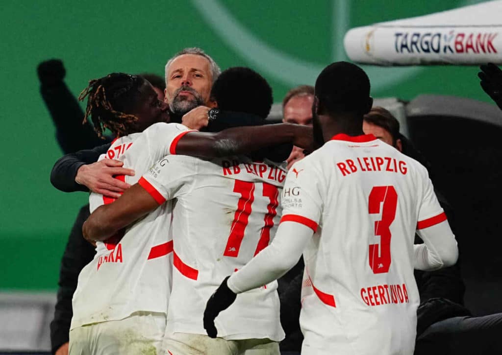 Können Marco Rose und RB Leipzig auch in der Liga in Kiel die Trendwende einleiten? (© Cal Sport Media / Alamy Stock Photo) Können Marco Rose und RB Leipzig auch in der Liga in Kiel die Trendwende einleiten?