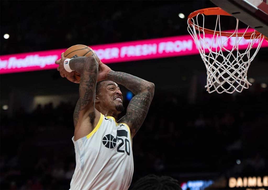 Klare Angelegenheit für die Utah Jazz (im Bild: John Collins) gegen die Phoenix Suns? (© Associated Press / Alamy Stock Photo) Utah Jazz Phoenix Suns Tipp