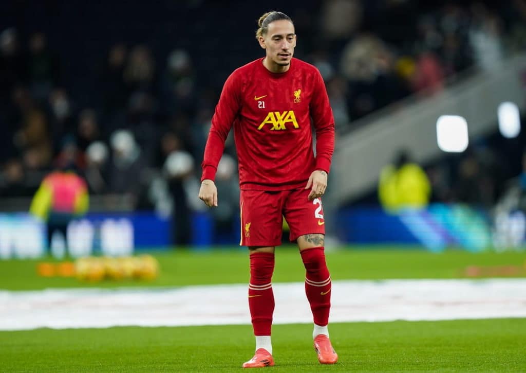 Erzielt Liverpool (im Bild: Kostas Tsimikas) bei Tottenham trotz etwaiger Rotation ein gutes Ergebnis? (© Every Second Media / Alamy Stock Photo) Tottenham Liverpool Tipp