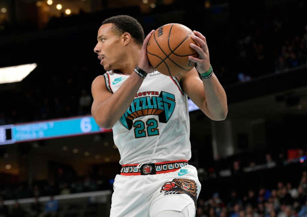 Führt Desmond Bane in Abwesenheit von Ja Morant die Grizzlies zum Sieg gegen die Warriors? (© Associated Press / Alamy Stock Photo) Führt Desmond Bane in Abwesenheit von Ja Morant die Grizzlies zum Sieg gegen die Warriors?