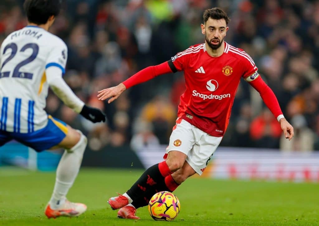 Wie schwer tut sich Manchester United (im Bild: Bruno Fernandes) in der Europa League mit den Glasgow Rangers? (© Action Plus Sports Images / Alamy Stock Photo) Tipps der Bettingexpert-Super-Tipper