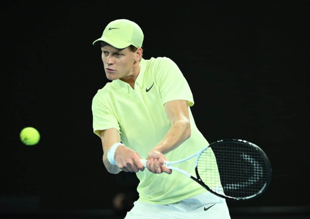 Stellt auch Ben Shelton keine Hürde für den Weltranglistenersten Jannik Sinner dar? (© Australian Associated Press / Alamy Stock Photo) Jannik Sinner Ben Shelton Tipp