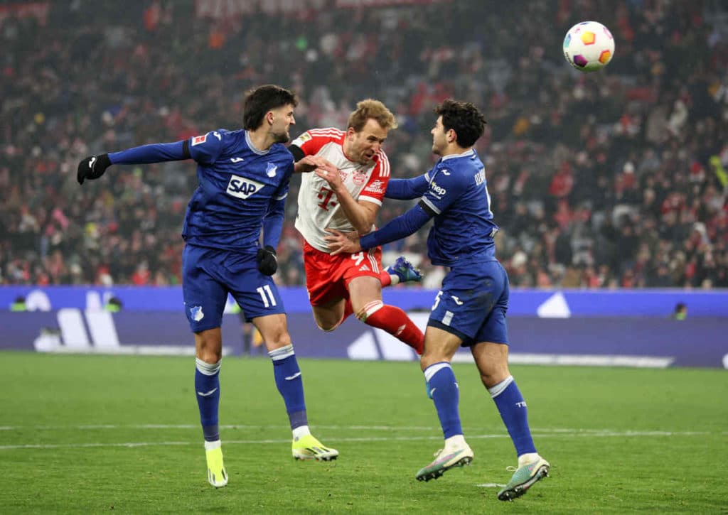 Feiern die Bayern (im Bild: Harry Kane) gegen Hoffenheim einen Kantersieg? (© diebilderwelt / Alamy Stock Photo) Feiern die Bayern (im Bild: Harry Kane) gegen Hoffenheim einen Kantersieg?