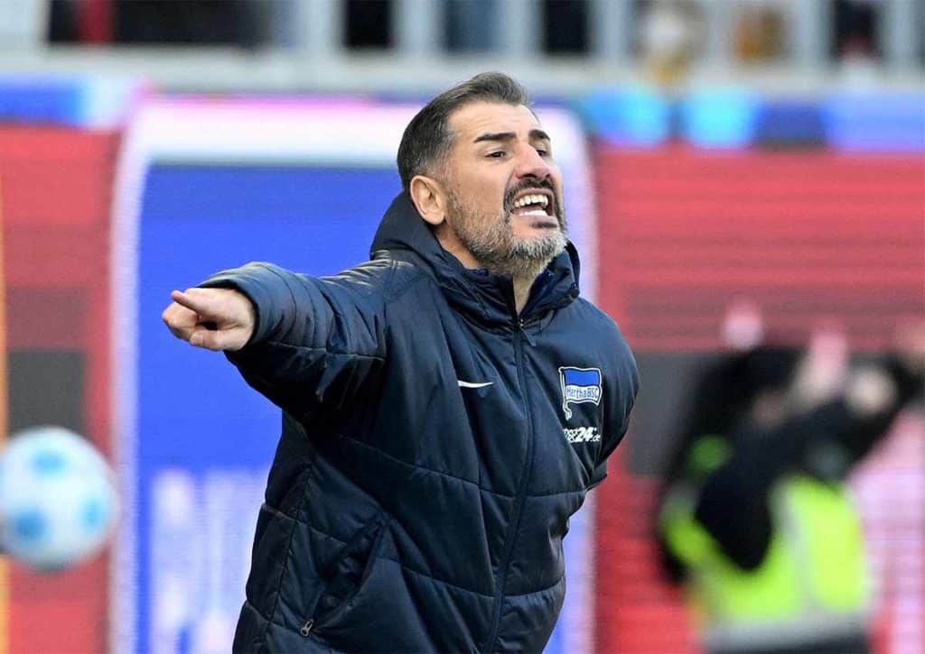 Muss sich die Hertha (im Bild: Cristian Fiel) auch in Düsseldorf geschlagen geben? (© dpa picture alliance / Alamy Stock Photo) Düsseldorf Hertha Tipp