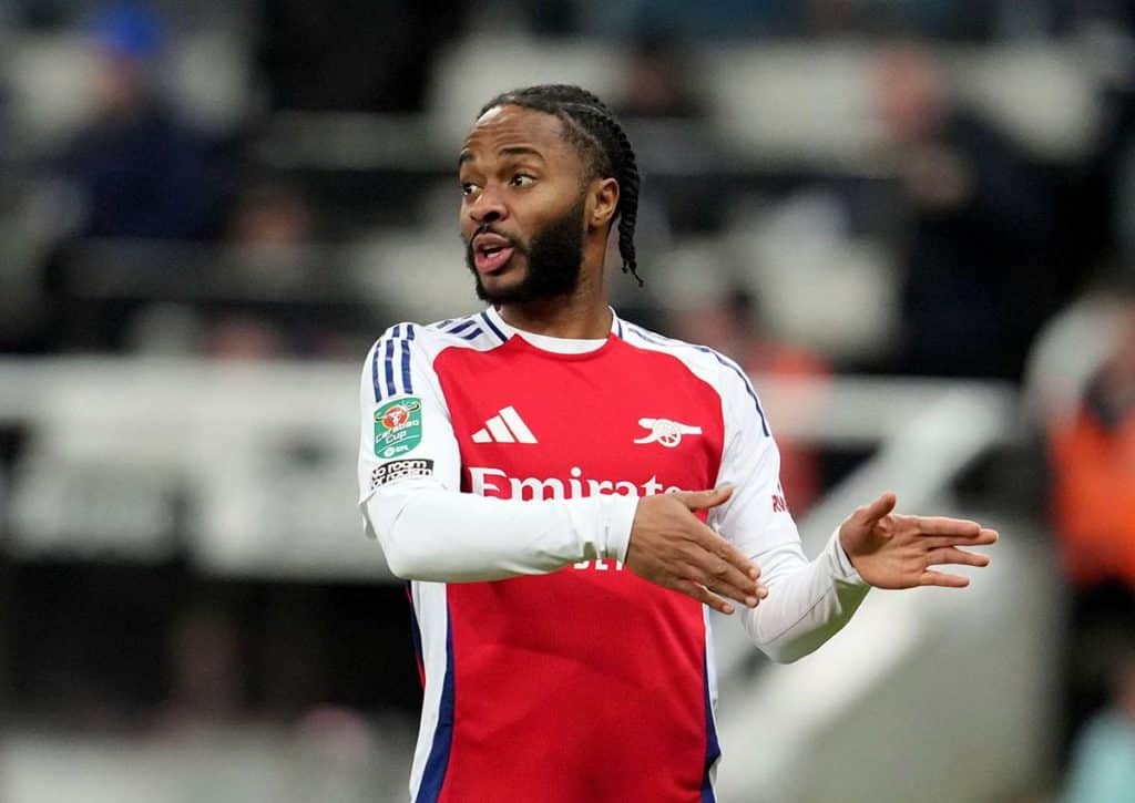 Arsenal (im Bild: Sterling) will die klare Favoritenrolle gegen Leicester bestätigen. (© Associated Press / Alamy Stock Photo) Leicester Arsenal Tipp