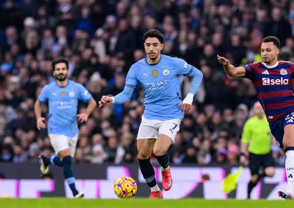 Trotz drohender Titelflaute: Kann Manchester City (im Bild: Omar Marmoush) Spitzenreiter Liverpool ärgern? (© SPP Sport Press Photo. /Alamy Live News) Manchester City Liverpool Tipp