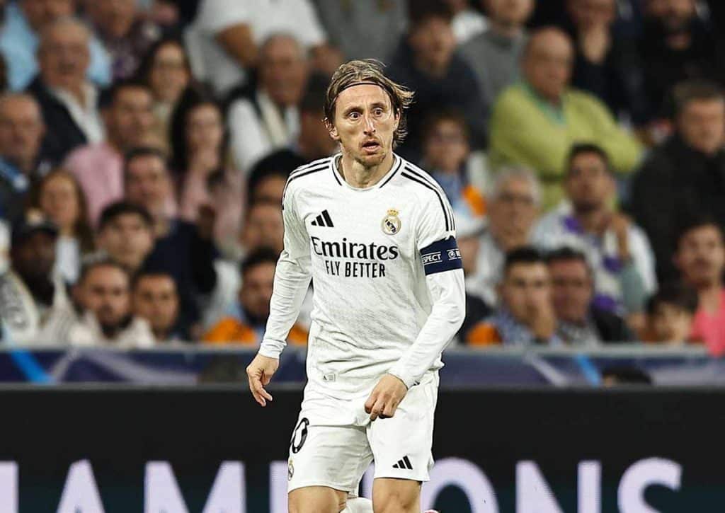 Schlägt sich Girona gegen den klaren Favoriten Real Madrid (im Bild: Modric) überraschend gut? (© Aflo Co. Ltd. / Alamy Stock Photo) Real Madrid Girona Tipp