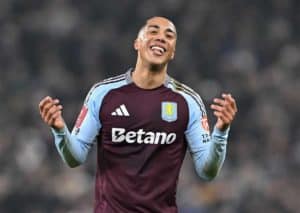 Revanchiert sich Aston Villa (im Bild: Youri Tielemans) im Achtelfinale an Brügge für die Niederlage in der Ligaphase? (© Sportimage Ltd / Alamy Stock Photo) Brügge Aston Villa Tipp