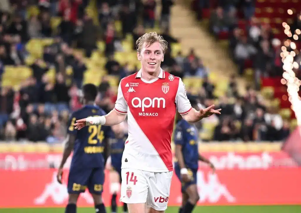 Torriecher par excellence: Schraubt Mika Biereth (Bild) nach Hattrick Nr.3 auch gegen Toulouse an seinem Torekonto? (© Icon Sport / Alamy Stock Photo) Toulouse Monaco Tipp